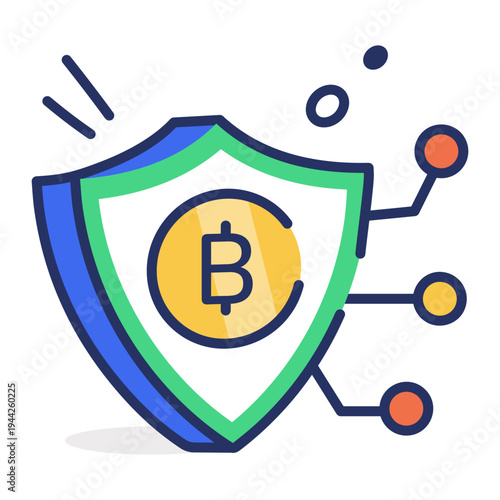 An icon of digital marketing designed in flat style