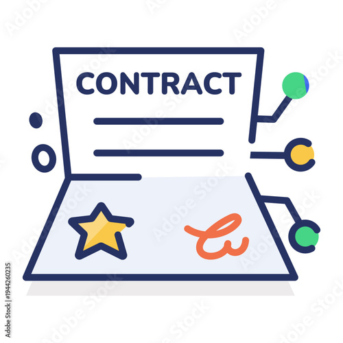 Flat icon depicting pie chart analytics