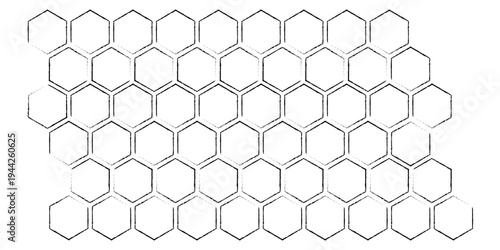Propolis Honeycomb hexagonal pattern. Honey comb sketch structure background. Honey, pollen, wax, parchment and bee products in sketch style. Stock vector illustration isolated on white background.