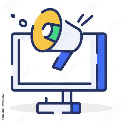 A flat style icon of inflation rate