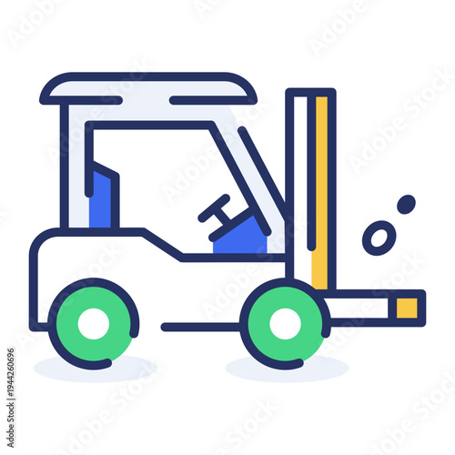 An icon showing financial startup designed in flat style