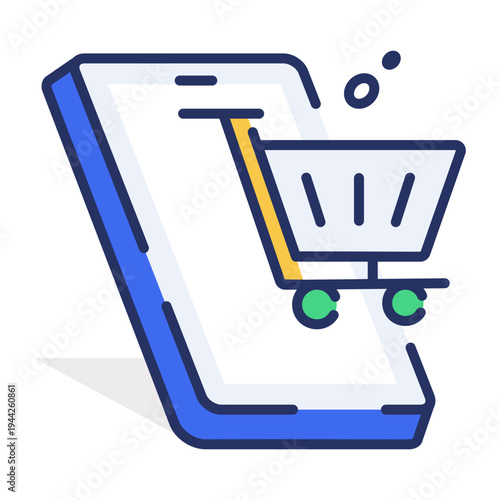 A flat style icon of investment strategy plan