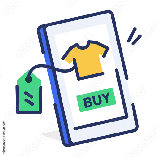 An icon showing financial record designed in flat style