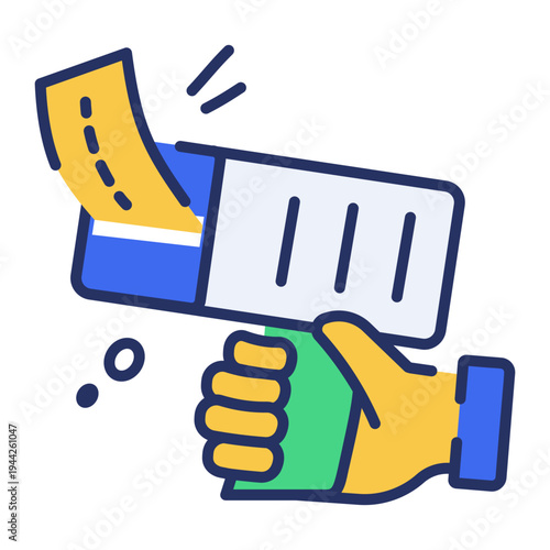 An icon showing sustainable property designed in flat style