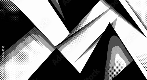 Geometric shapes in abstract composition.