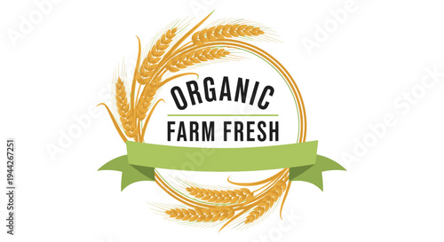 Organic Farm Fresh Food Logo Design.