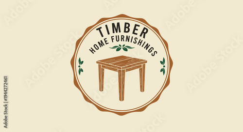 Brown wooden table furniture home decor.