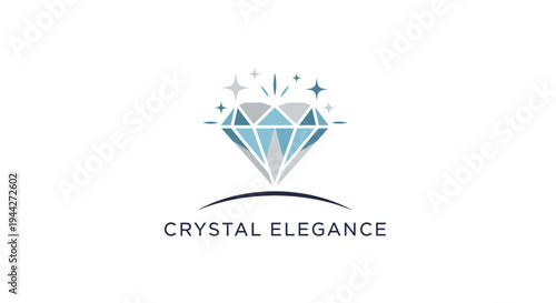 Crystal Elegance Diamond Logo Design.