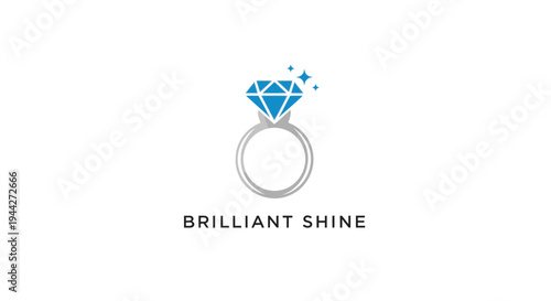 Diamond Ring with Blue Gemstone Jewelry.