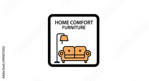 Home comfort furniture sofa icon.