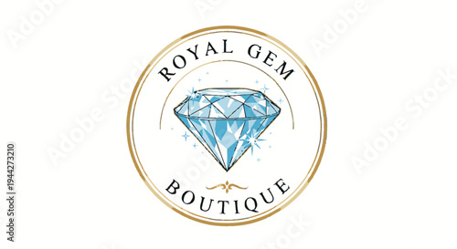 Royal Gem Boutique Diamond Logo.