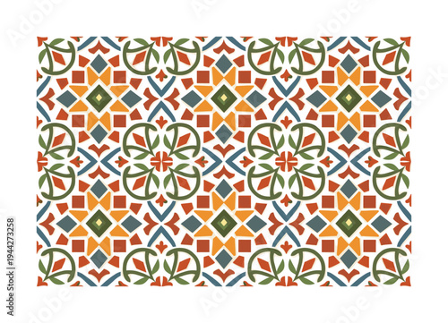 ornamental islamic inspired geometry seamless pattern, repeating pattern, surface design, textile print,