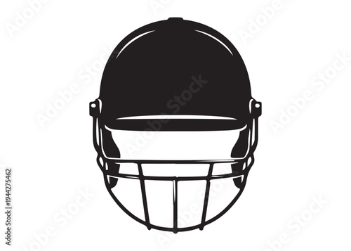 cricket helmet logo silhouette vector, batsman helmet logo silhouette vector illustration, safety helmet logo silhouette, sports protection equipment helmet logo silhouette design on white background