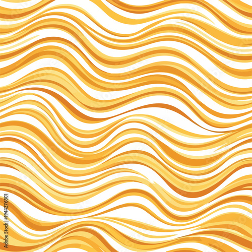 Wavy Yellow Lines Pattern Design Element.