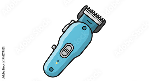 Hair Clipper Vector Illustration, Flat Design, for Barber Shop, Haircut, Hairdressing, Beauty Salon