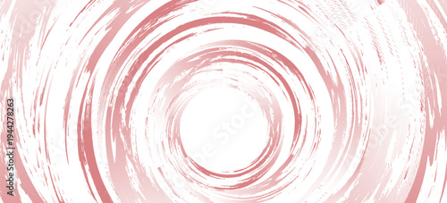 Circle brush stroke vector isolated on white background. Red enso zen circle brush stroke. For stamp, seal, ink and paintbrush design template.