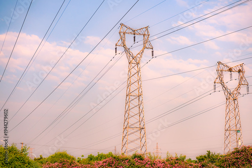 Industrial Texture: The Structural Beauty of High-Voltage Transmission Towers