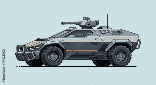 flat illustration of tank car