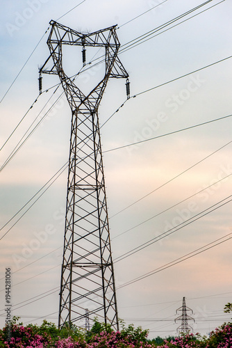 Industrial Texture: The Structural Beauty of High-Voltage Transmission Towers