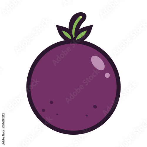 vector illustration of a ripe juicy ripe apple