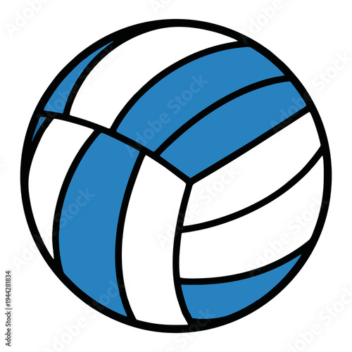 vector volleyball isolated on white