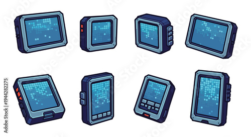 Collection of Various GPS Navigation Devices.