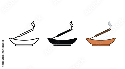 Incense Sticks Burning in Bowls