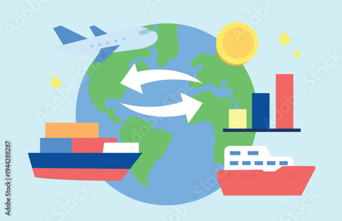 Global Trade and Logistics Network Connecting Markets