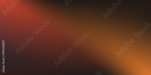 Bright orange gradient background enhanced with noise texture, perfect for creating vibrant banners or backdrops.