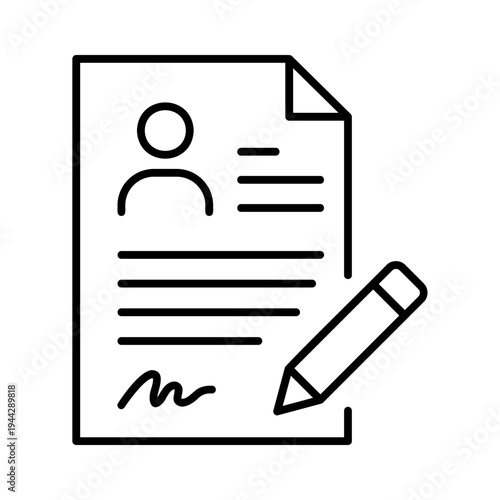 CV + small edit pencil