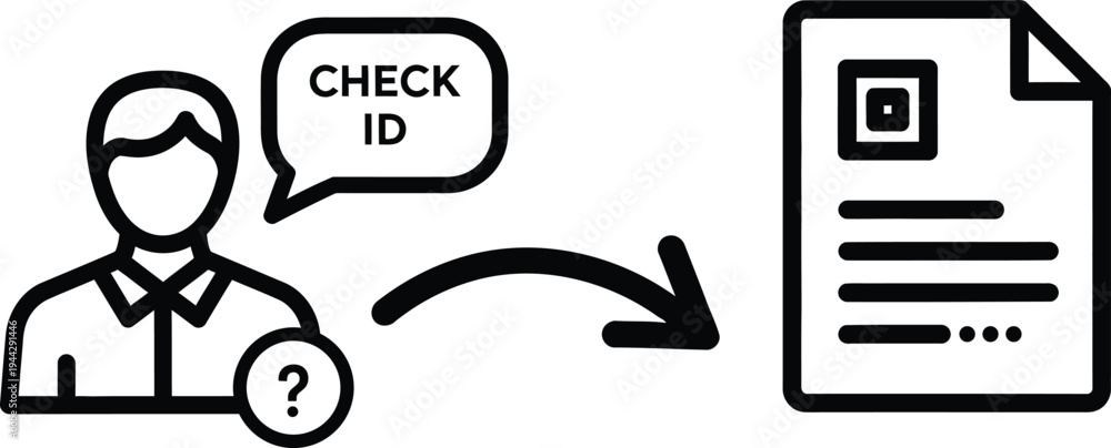 Fototapeta premium Person verifying ID document