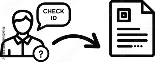 Person verifying ID document