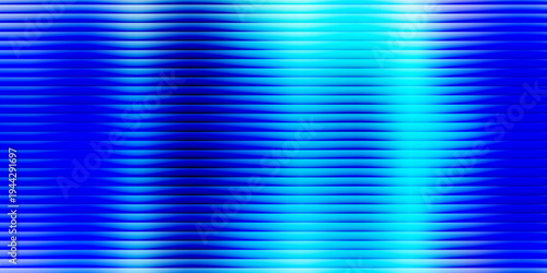 Abstract vertical blue light bar pattern background with glowing cyan center, creating a vibrant digital sound wave or equalizer effect, isolated on