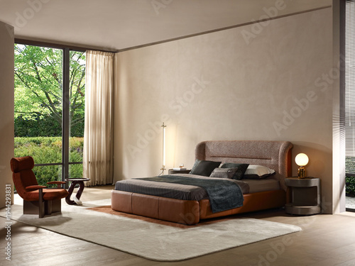 Modern luxury bedroom interior modern apartment living room