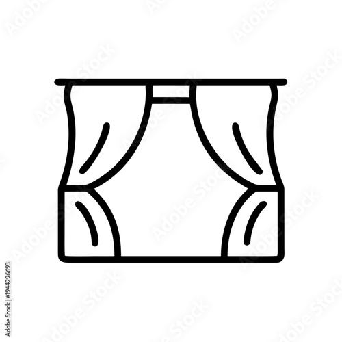 A black line drawing of women's underwear