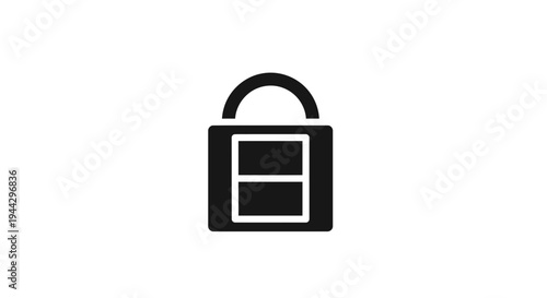 Padlock Icon, Security Symbol, Lock Graphic, Digital Safety, Privacy Concept