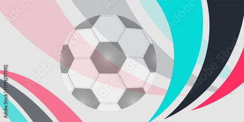 The banner design has the concept of celebrating National Sports Day with athletes from football, badminton, basketball and martial arts.