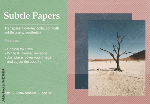 Subtle Paper Overlays