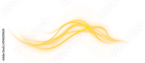 Sleek glowing lines bend gracefully like light streams in the wind. Their reflections shimmer softly below. The image conveys elegant motion.