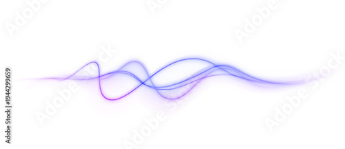 Vivid magenta ribbons spiral across a digital horizon, shaping elegant curves of motion. Shimmering light dust surrounds the flow. A vision of creative energy appears.