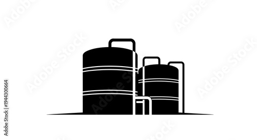 Industrial Silos and Storage Tanks Icon