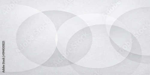 Round white medicine tablet isolated on abstract white paper texture background with soft circular shapes representing healthcare and treatment