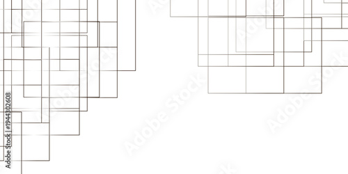 Vector for presentation. Abstract White line pattern texture.  Modern minimal and clean white background with realistic line. seamless random chaotic digital line business concept.