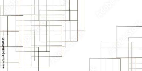 Vector for presentation. Abstract White line pattern texture.  Modern minimal and clean white background with realistic line. seamless random chaotic digital line business concept.