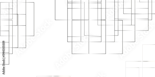 Vector for presentation. Abstract White line pattern texture.  Modern minimal and clean white background with realistic line. seamless random chaotic digital line business concept.