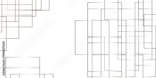 Vector for presentation. Abstract White line pattern texture.  Modern minimal and clean white background with realistic line. seamless random chaotic digital line business concept.