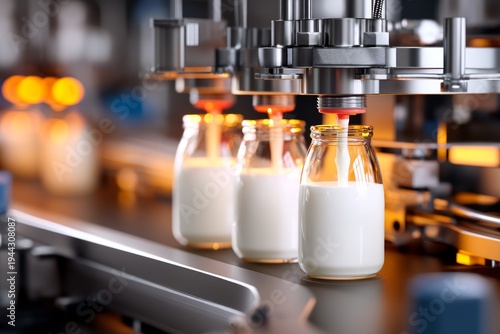 Close-Up Side Angle Shot of Industrial Production Equipment for Household Goods Manufacturing