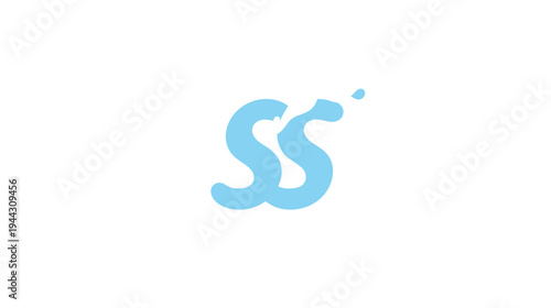 A light blue stylized "SS" symbol with a splash and droplet against a clean, white background