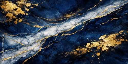 Abstract and artistic image that captures the mesmerizing beauty of gold-veined marble, a testament to luxury.