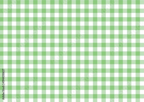 Green Gingham Check Pattern Background – Seamless Fabric Style Texture